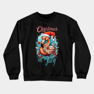 Flamingo Wonderland | 'Christmas in July' Celebration T-Shirt Crewneck Sweatshirt